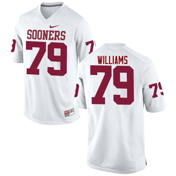 Men Oklahoma Sooners #79 Daryl Williams College Football Jerseys Game-White